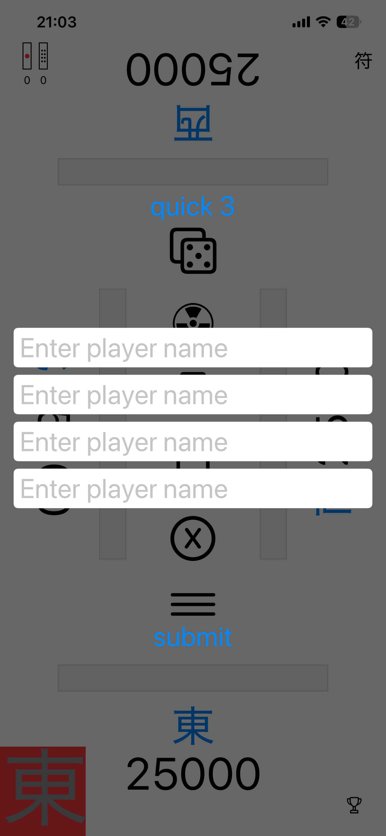 Mahjong Scoreboard Screenshot 1